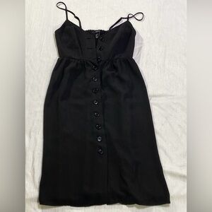 Forever 21 Women's Size S Y2K Black Midi Button Down Dress